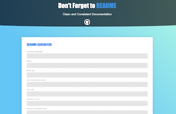 background for ReadMe PWA